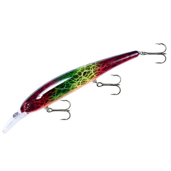 Bandit Walleye Shallow-Red Green Yellow Black Lace