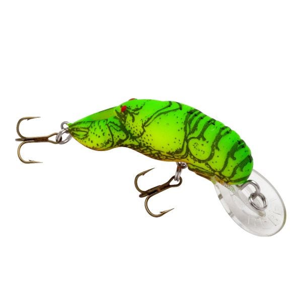 Rebel Wee Craw Fishing Lure Hard bait Chartreuse Green Back 2 in 1/5 oz 