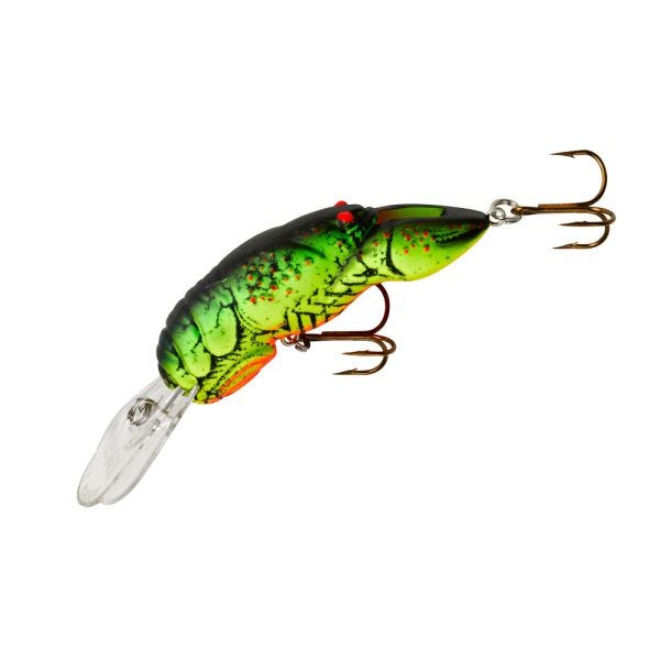 Rebel Deep Teeny Wee-Crawfish Fishing Lure - Chartreuse/Green Back