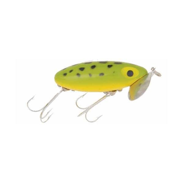 Arbogast Jitterbug Fishing Lure - Frog/Yellow Belly - 3 in