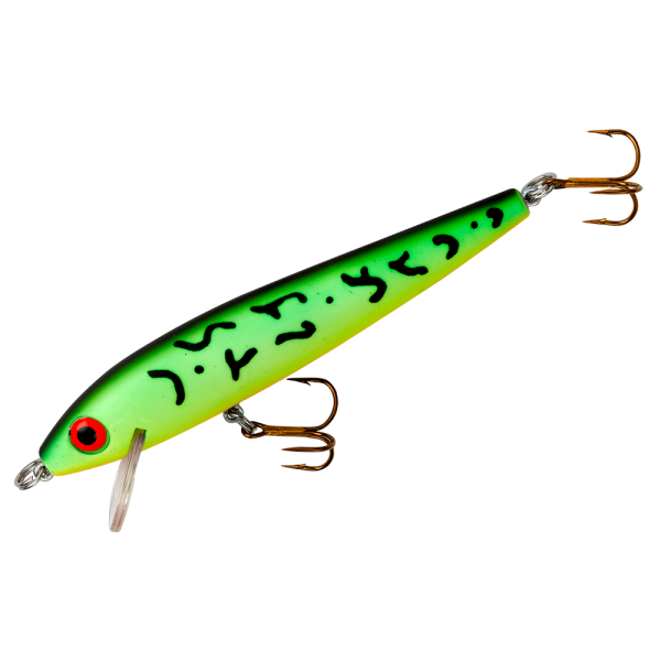 Rebel Tracdown Minnow Fishing Lure - Fire Tiger - 3 1/2 in