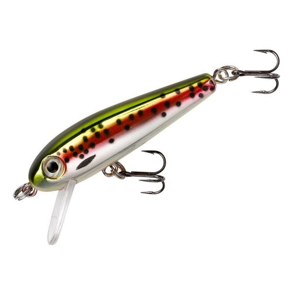 Rebel Tracdown Minnow Fishing Lure - Slick Emerald Minnow - 3 1/2