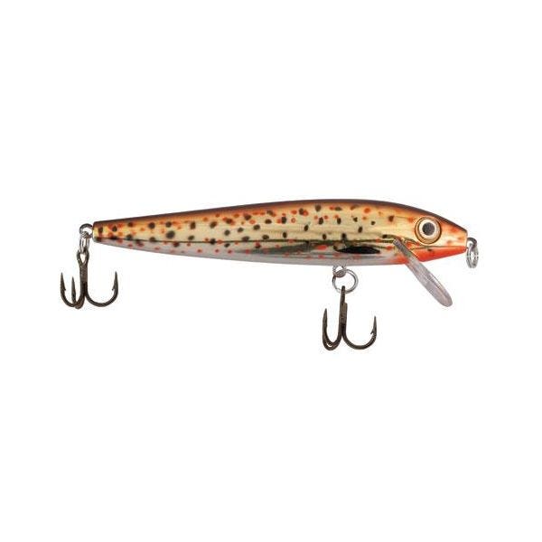 Rebel Tracdown Minnow Fising Lure - Slick Brown Trout - 2 1/2 in