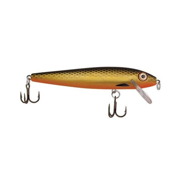 Rebel Tracdown Minnow Fishing Lure - Slick Gold Minnow - 2 1/2 in