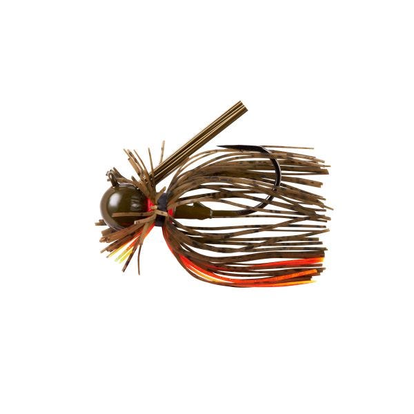 War Eagle Heavy Finesse Jig-Green Pumpkin Orange-3/8 oz