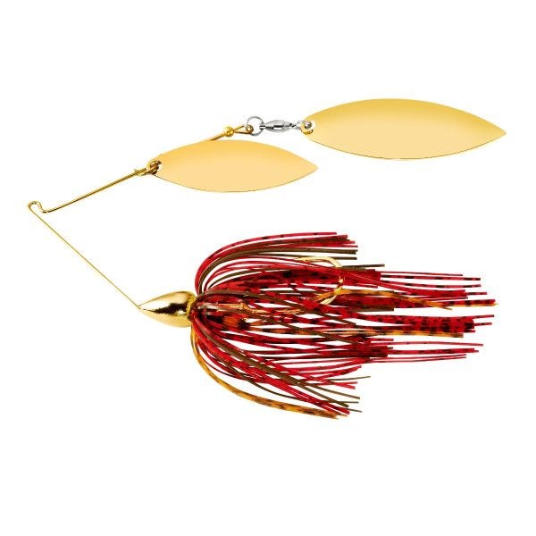 War Eagle Gold Frame Double Willow Spinnerbait Crawdad 1/4 oz