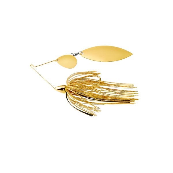 War Eagle Gold Frame Tandem Willow Spinnerbait Gold Shiner 3/8 oz