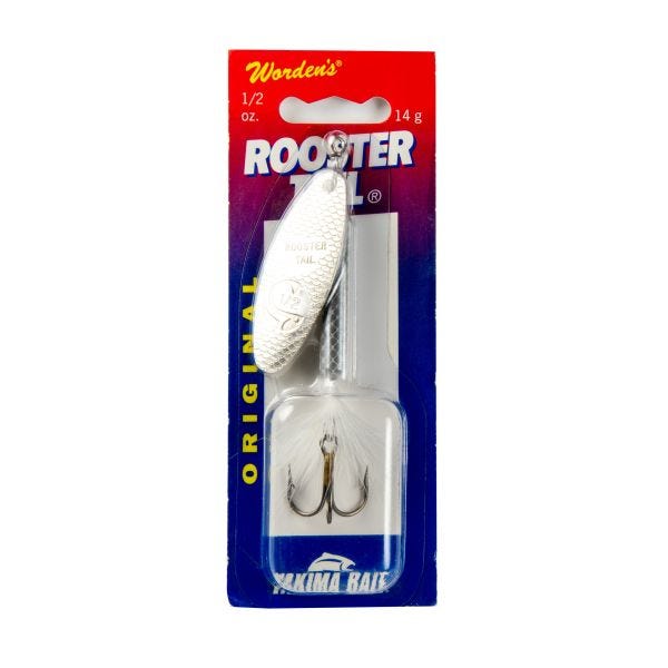 Rooster Tail-White-1/2 oz