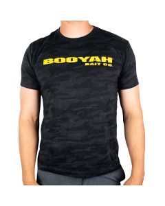 BOOYAH Black Camo Logo Short Sleeve T Shirt