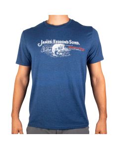 Heddon James Heddons Sons Blue Short Sleeve T Shirt