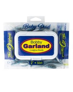 Bobby Garland Baby Shad 50 Count Bag-Blue Thunder
