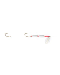 Little Joe Floating Worm Harness -White Chrome White Float