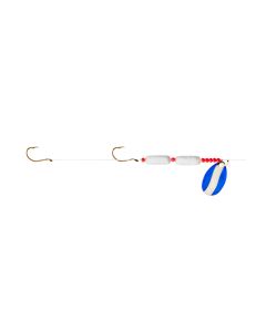 Little Joe Floating Worm Harness -Blue Chrome White Float