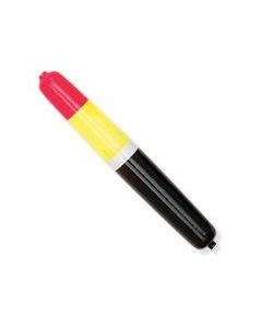 Little Joe Pole Floats - Yellow/Red/Black - 10 in - Glow-in-the-Dark Weighted