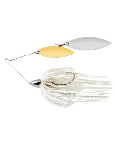 War Eagle Nickel Frame  Double Willow Spinnerbait White Silver 3/4 oz