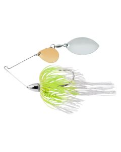 War Eagle Nickel Frame Finesse Colorado / Turtleback Spinnerbait  White Chartreuse 5/16 oz