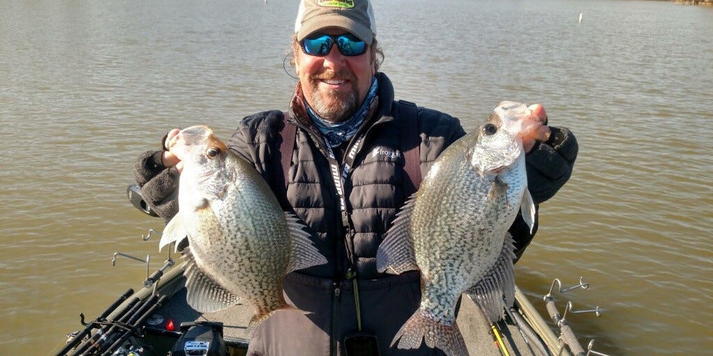 Lee Pitts with big fall crappie