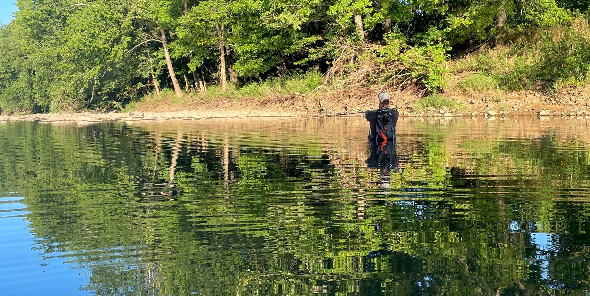 summer wade fishing