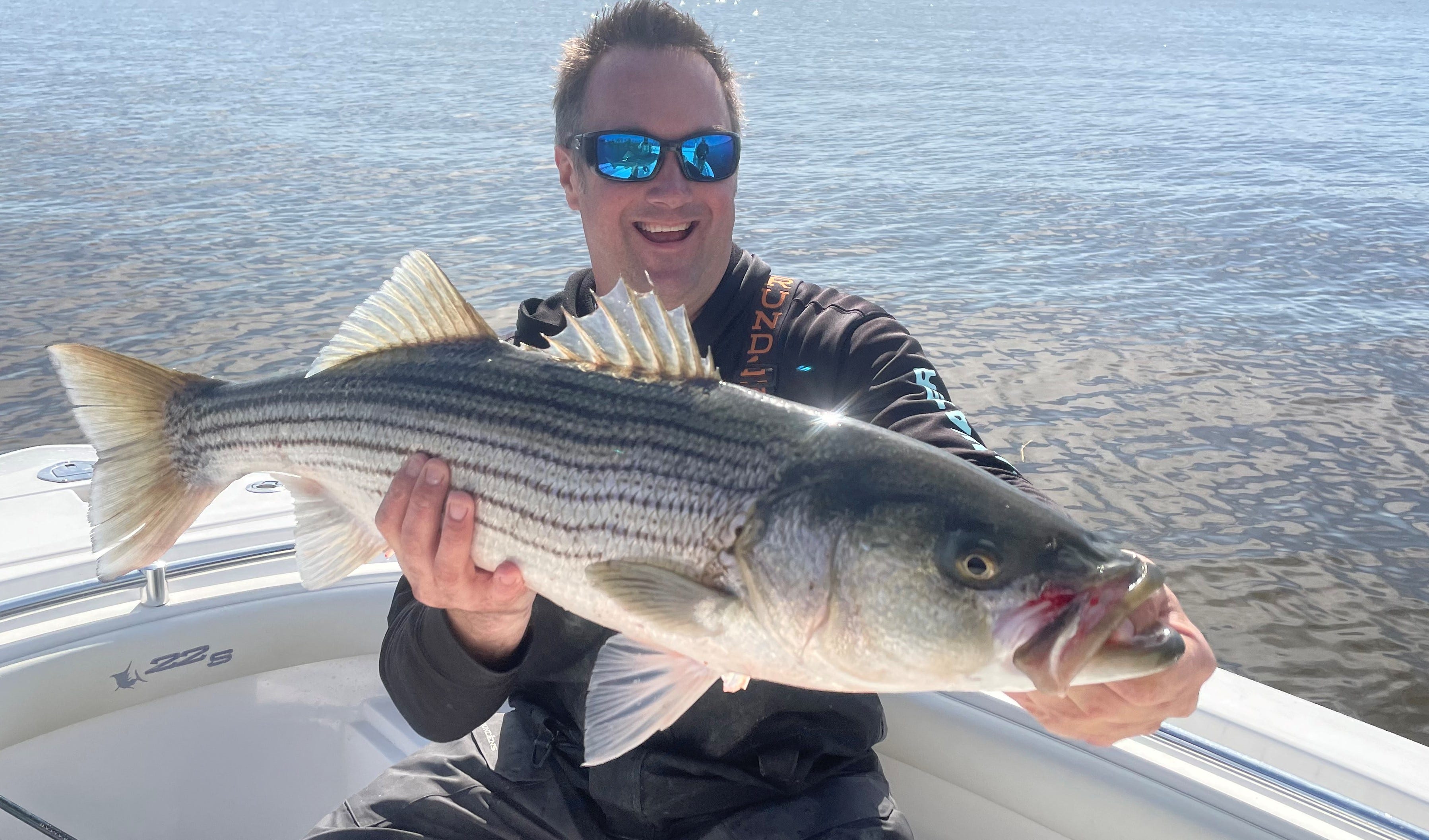 Big Stripers on Topwater Lures - On The Water