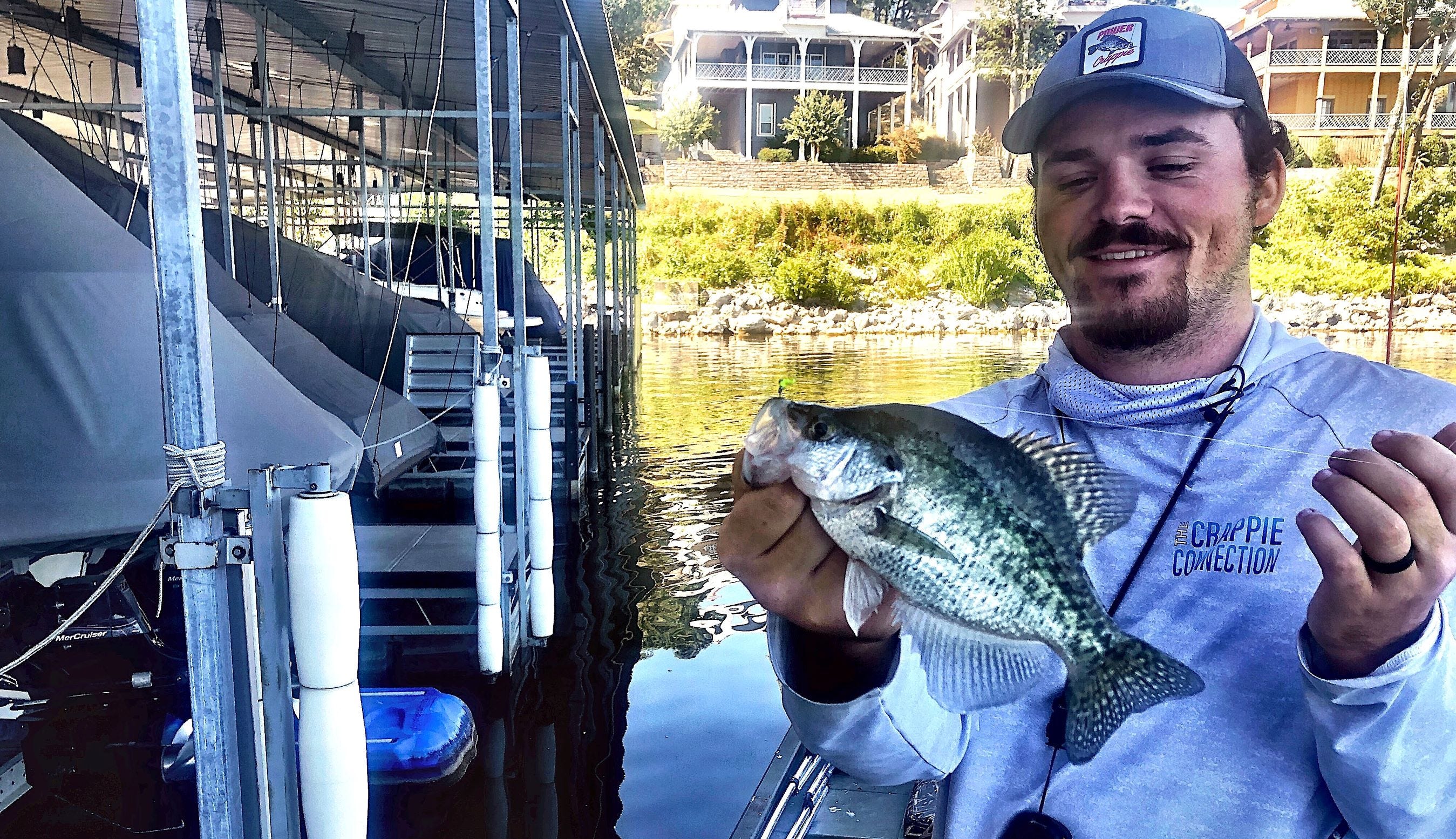 crappie caught from dock