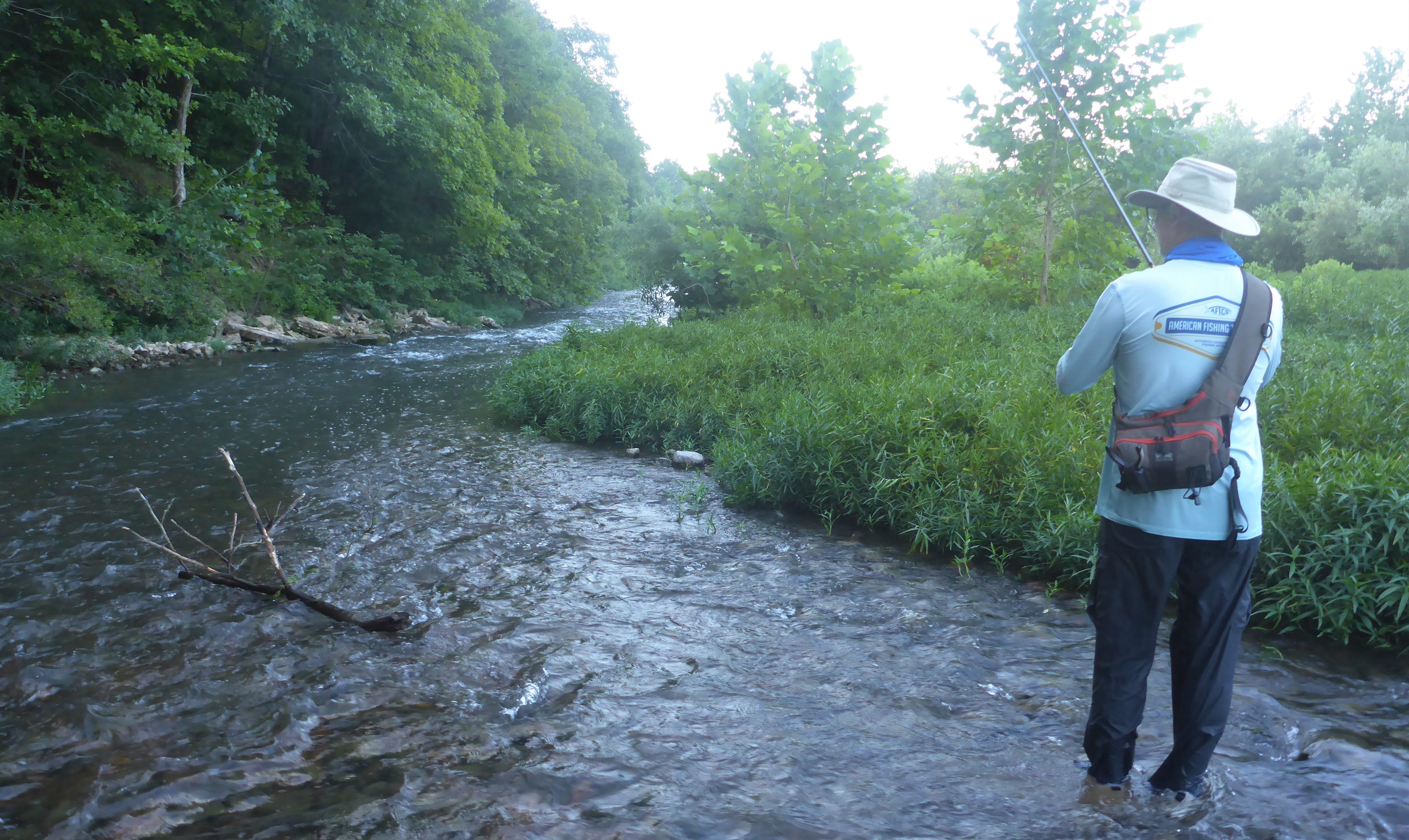 creek smallmouth fishing