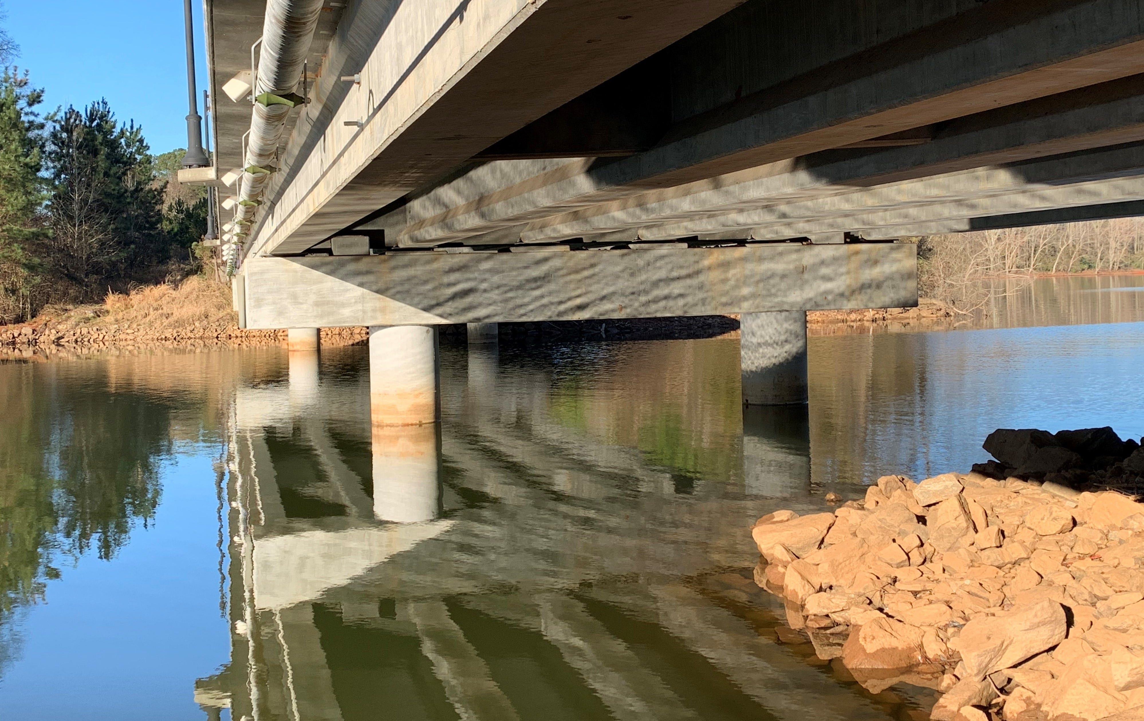 bridge bank fishing area