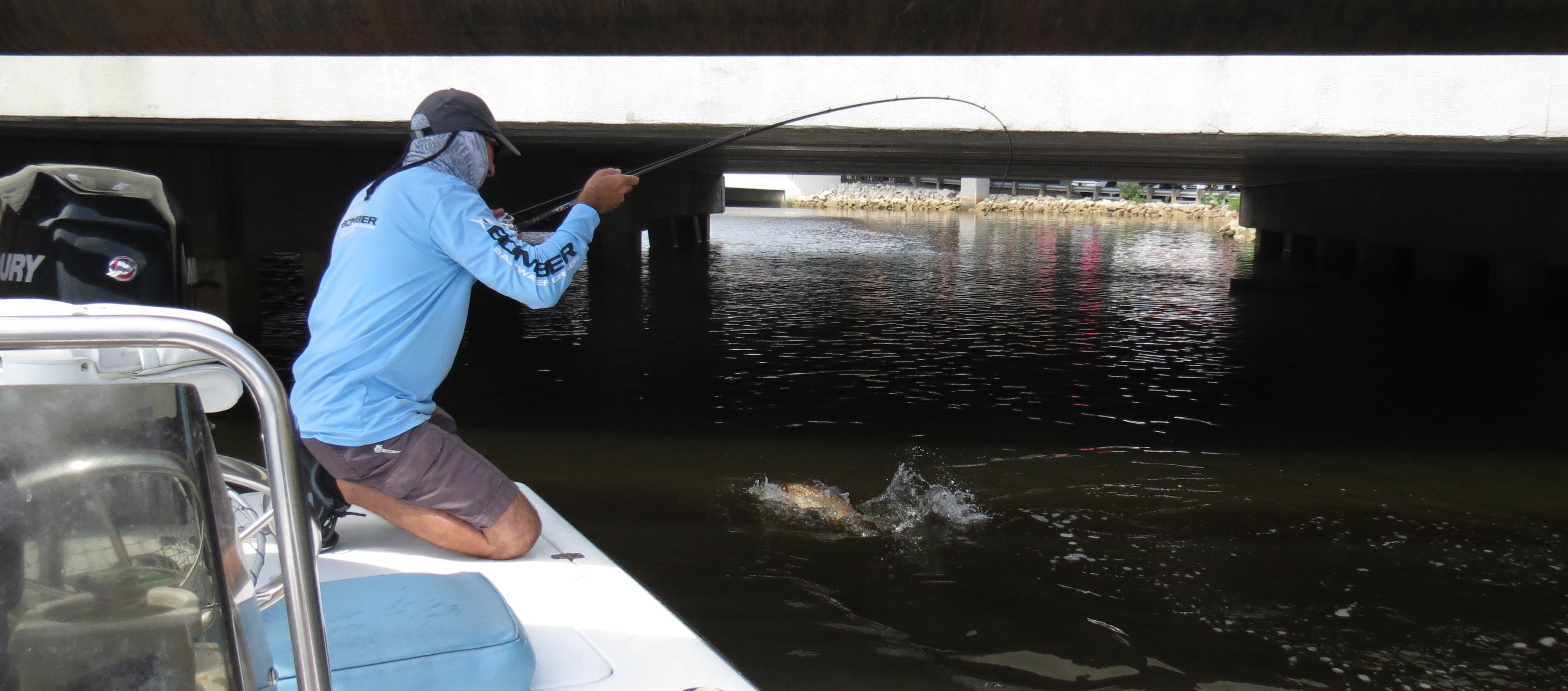 landing fish, inshore saltwater