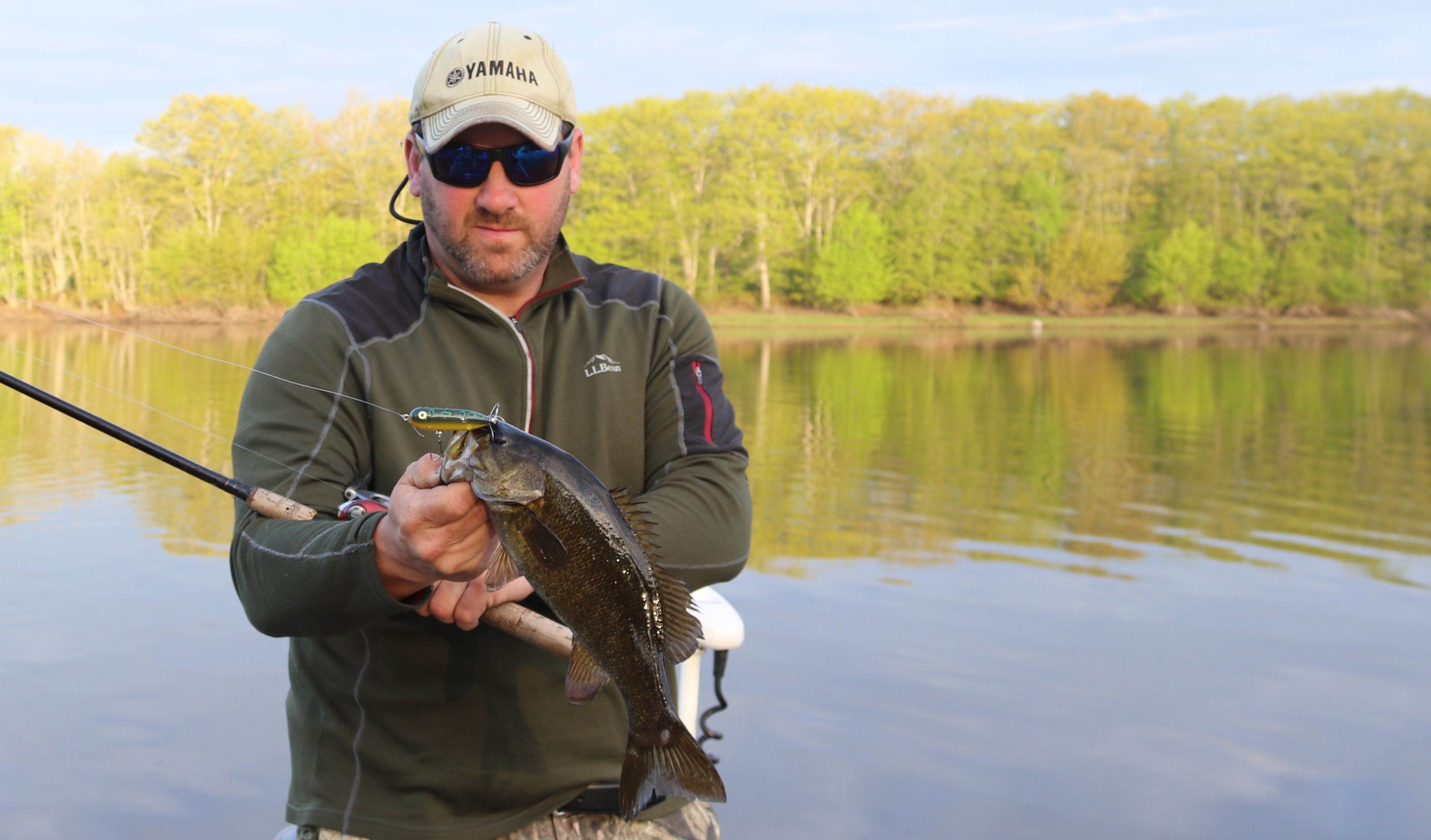 Doug Teel with smallmouth bass