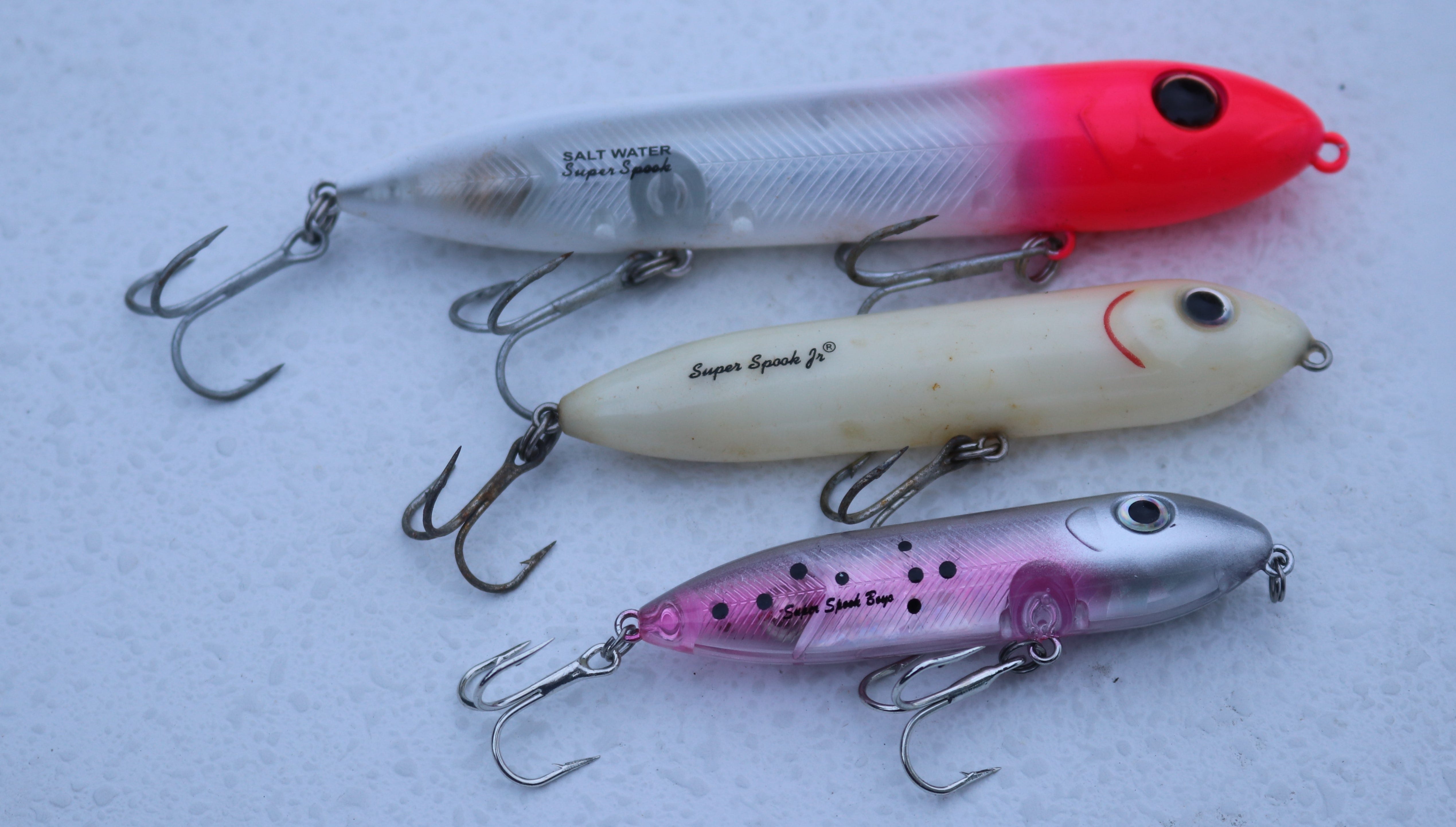 1 Heddon Super Spook Topwater Fishing Lure for Saltwater and Freshwater.  Custom