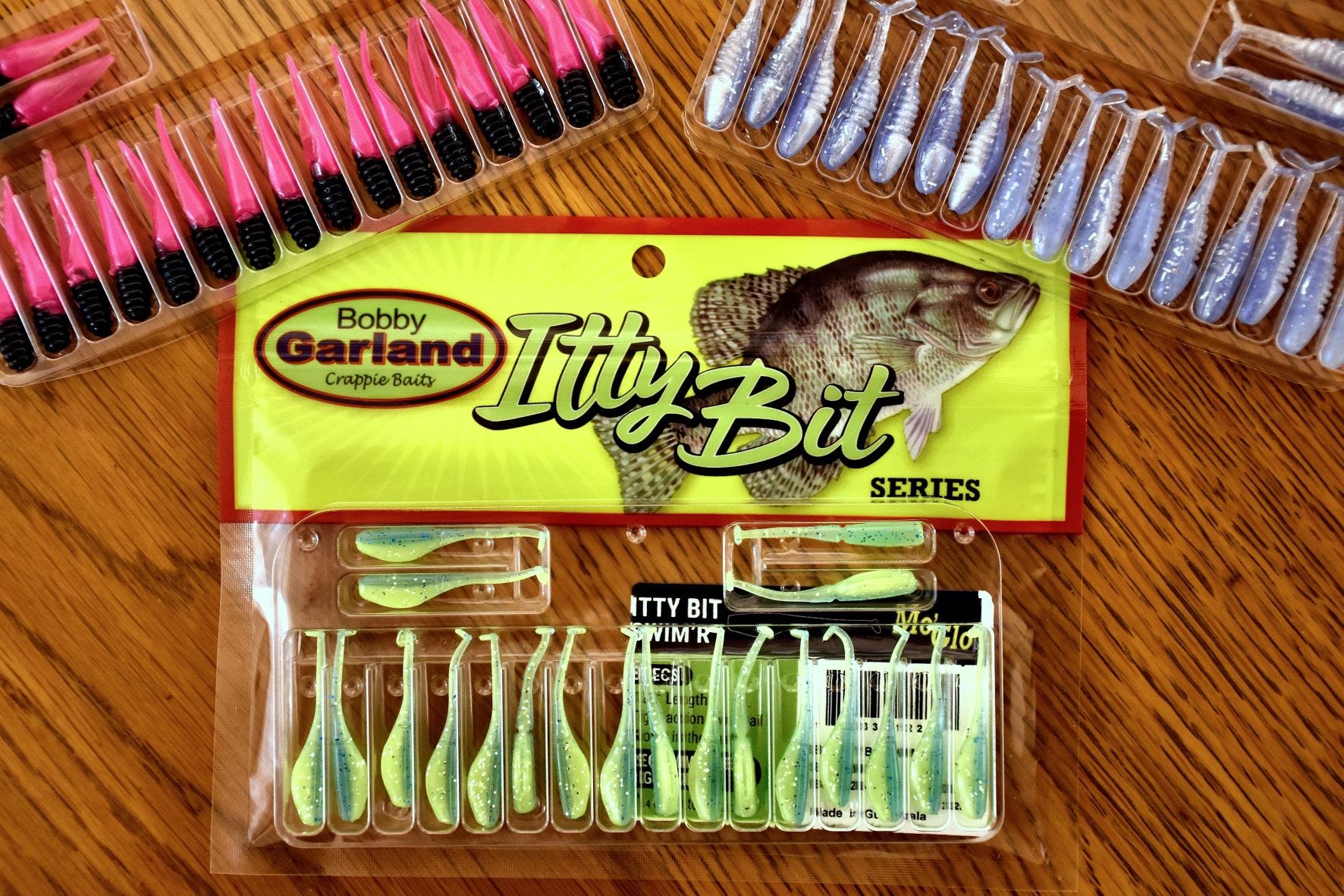 Crappie Pro Bobby Garland Overbite Sickle Jig Ghost Glow 1/16 oz, Jigs -   Canada