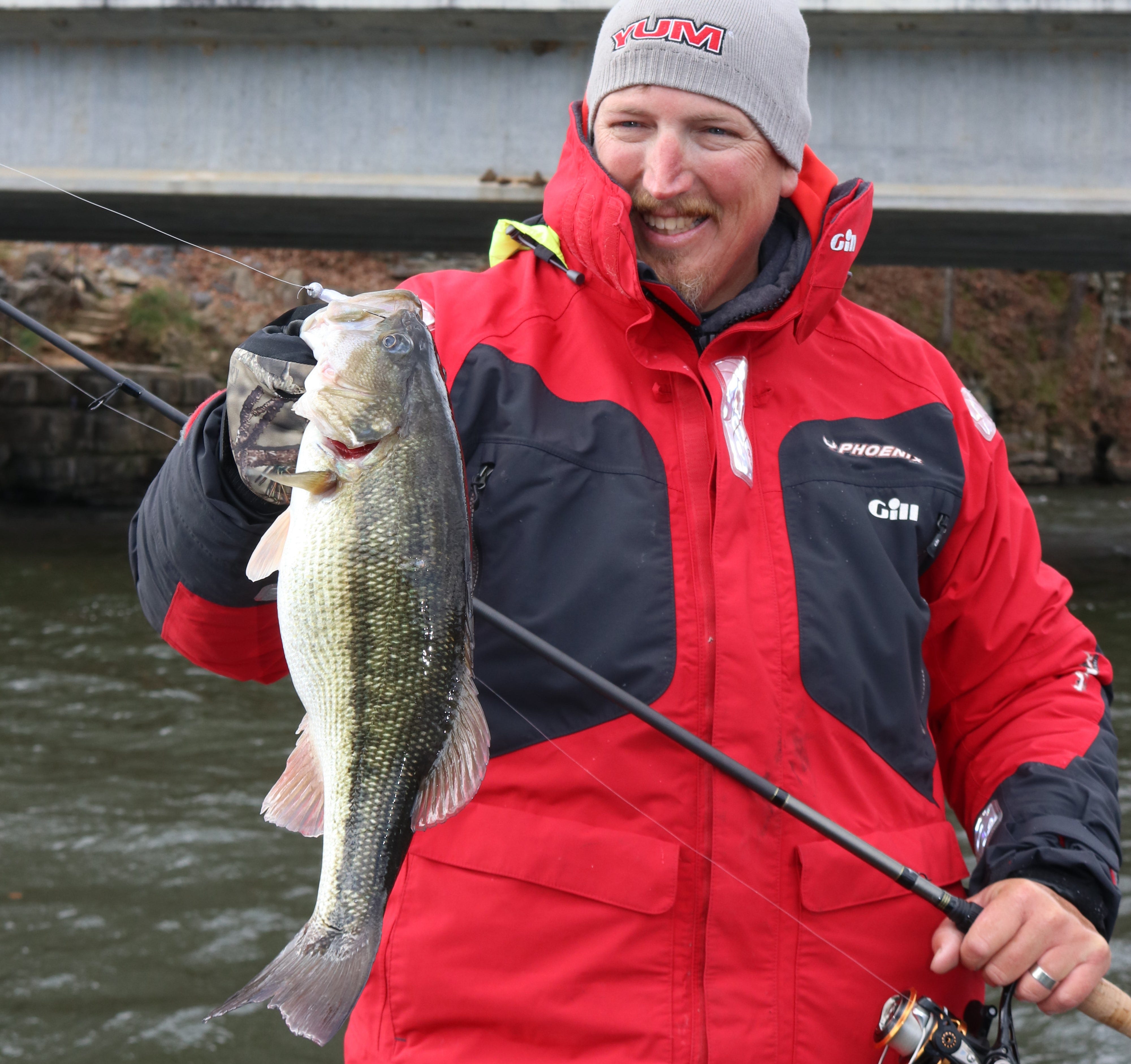 Jimmy Mason with swimbait bass