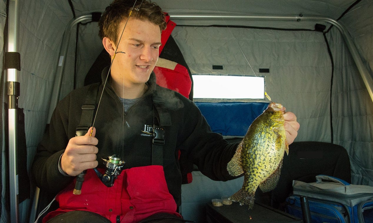 crappie on Lindy Spoon