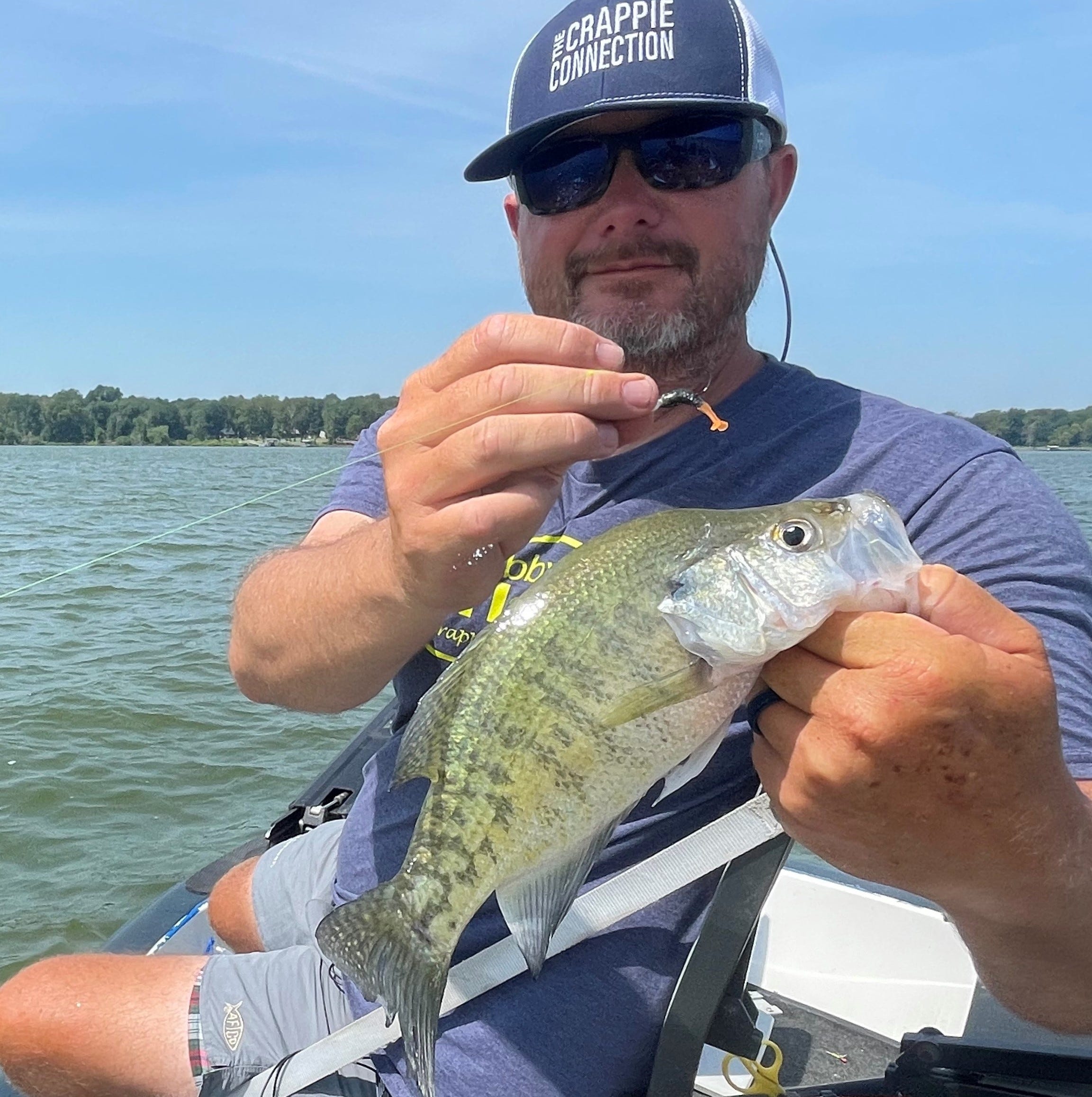 summer crappie on Itty Bit bait