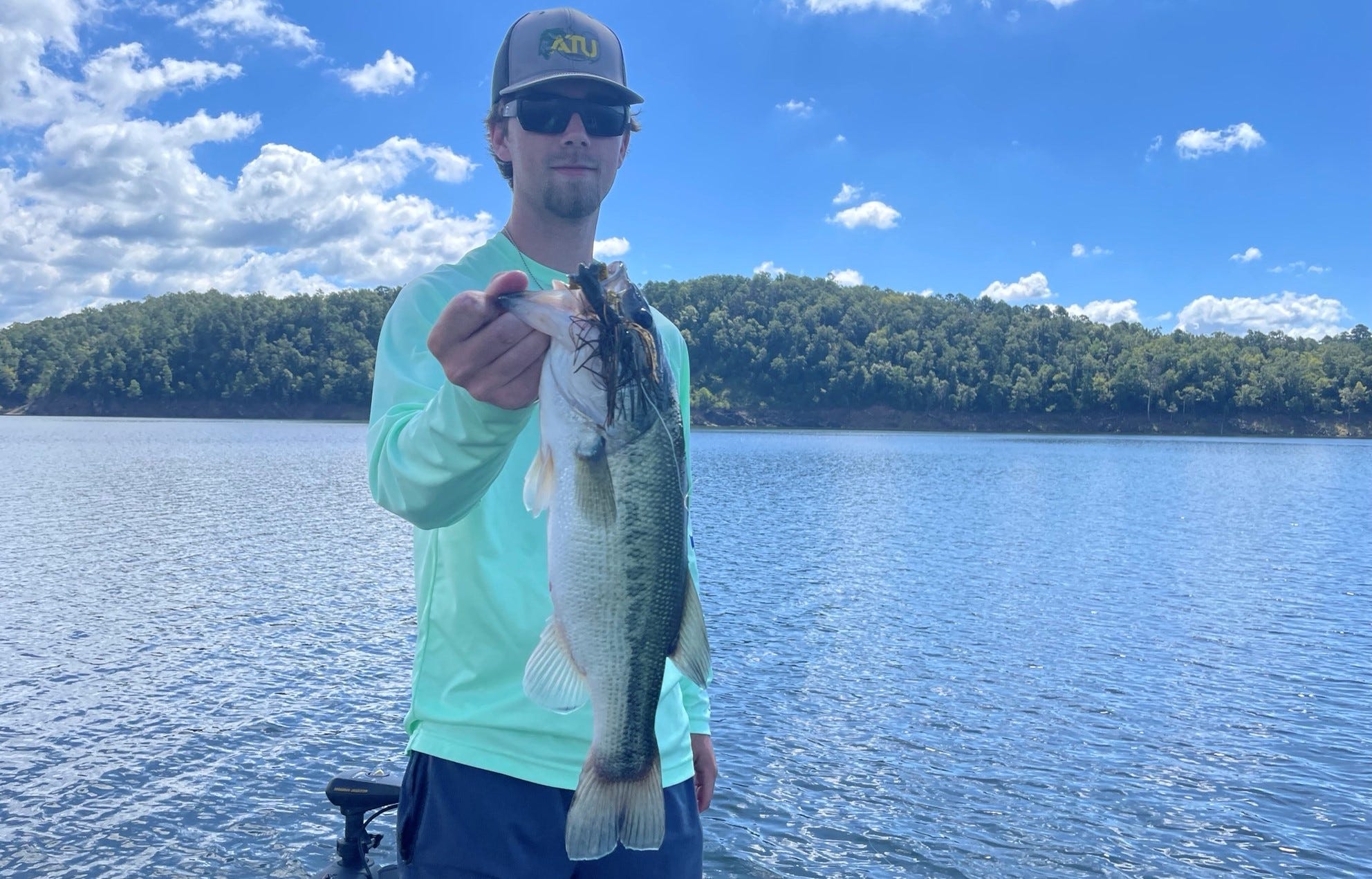 bass on football jig