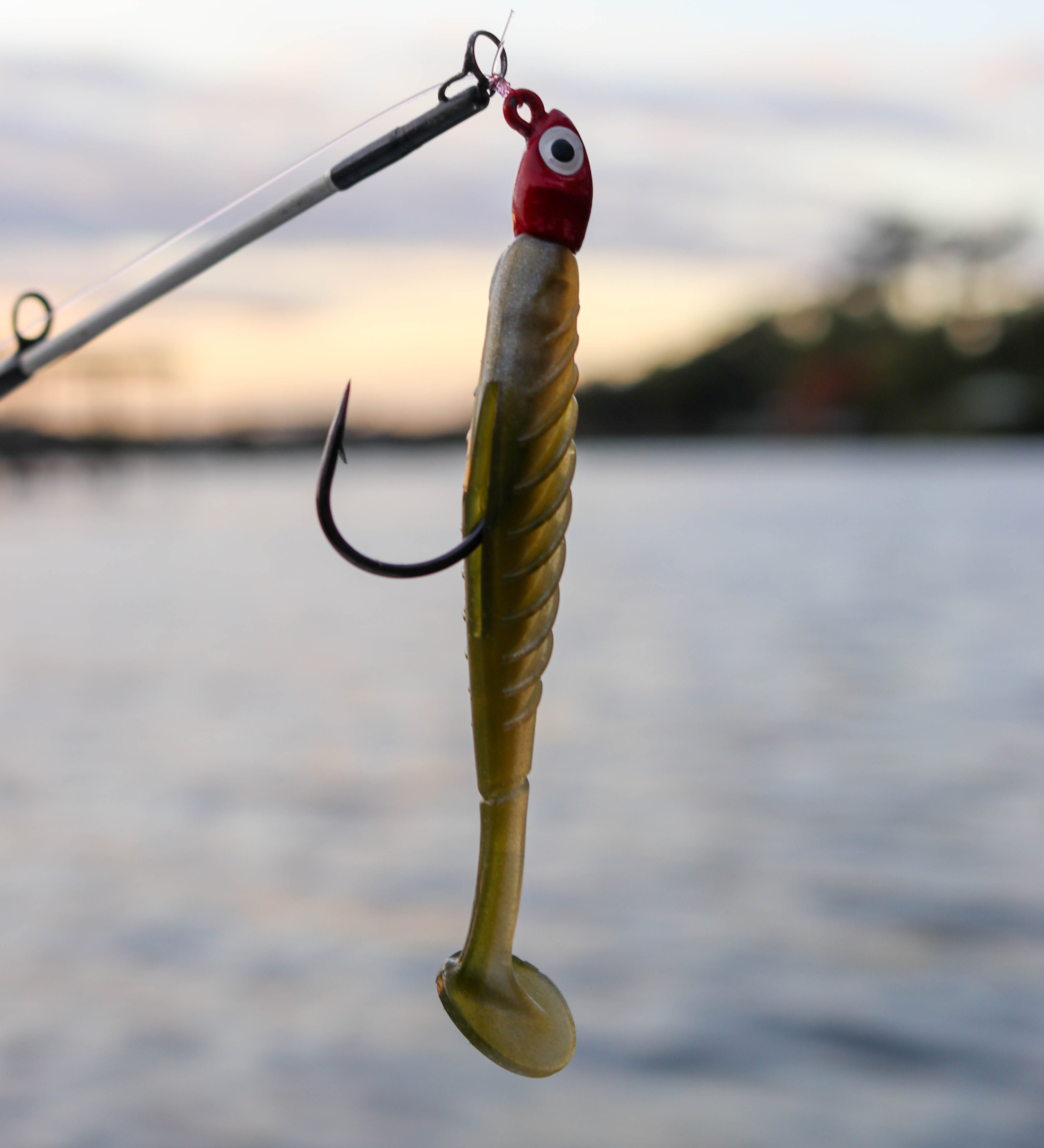 Minnow Lure, A Bass Crankbait Shaped Like a Long Thin Bass Minnow