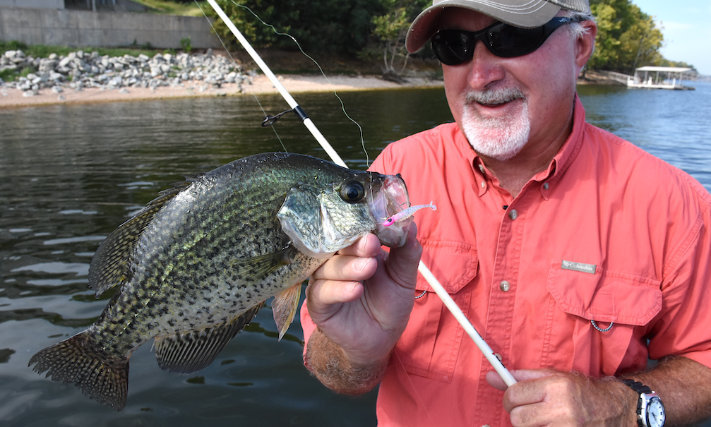Terry Blankenship with Itty Bit Slab Hunt'R Crappie