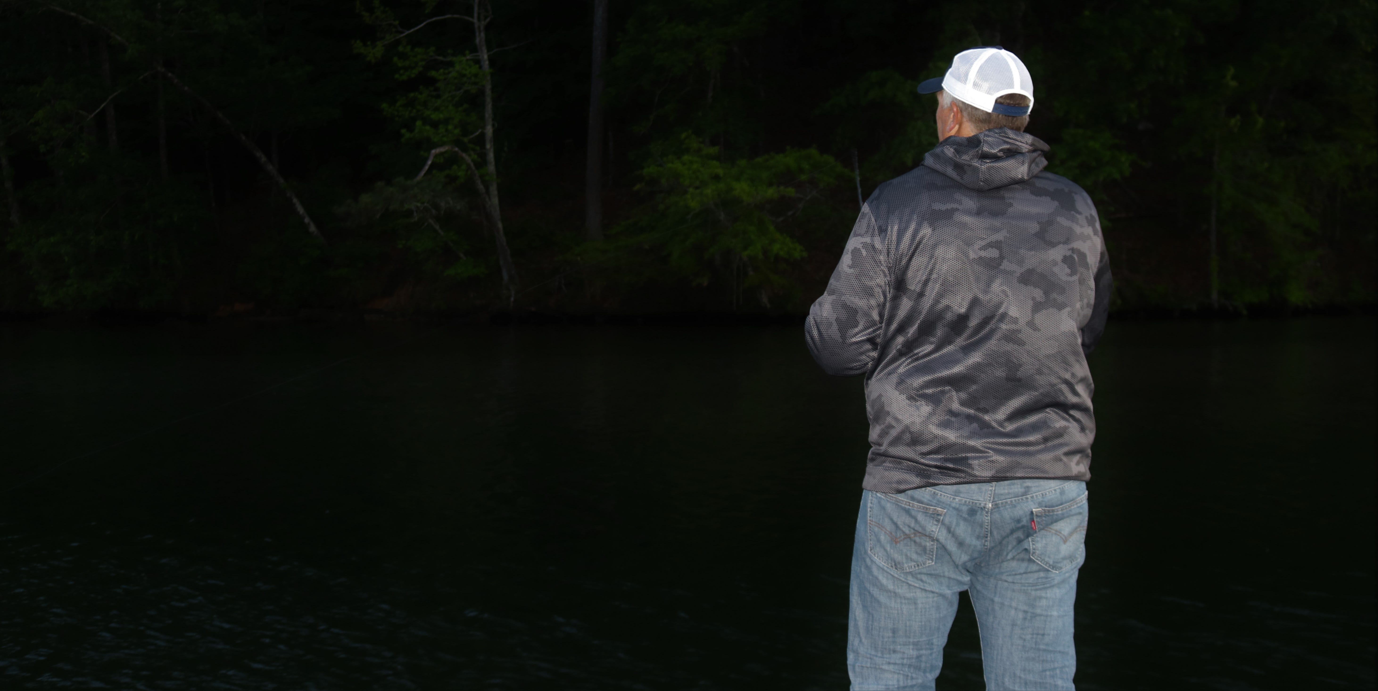 nighttime bass fishing