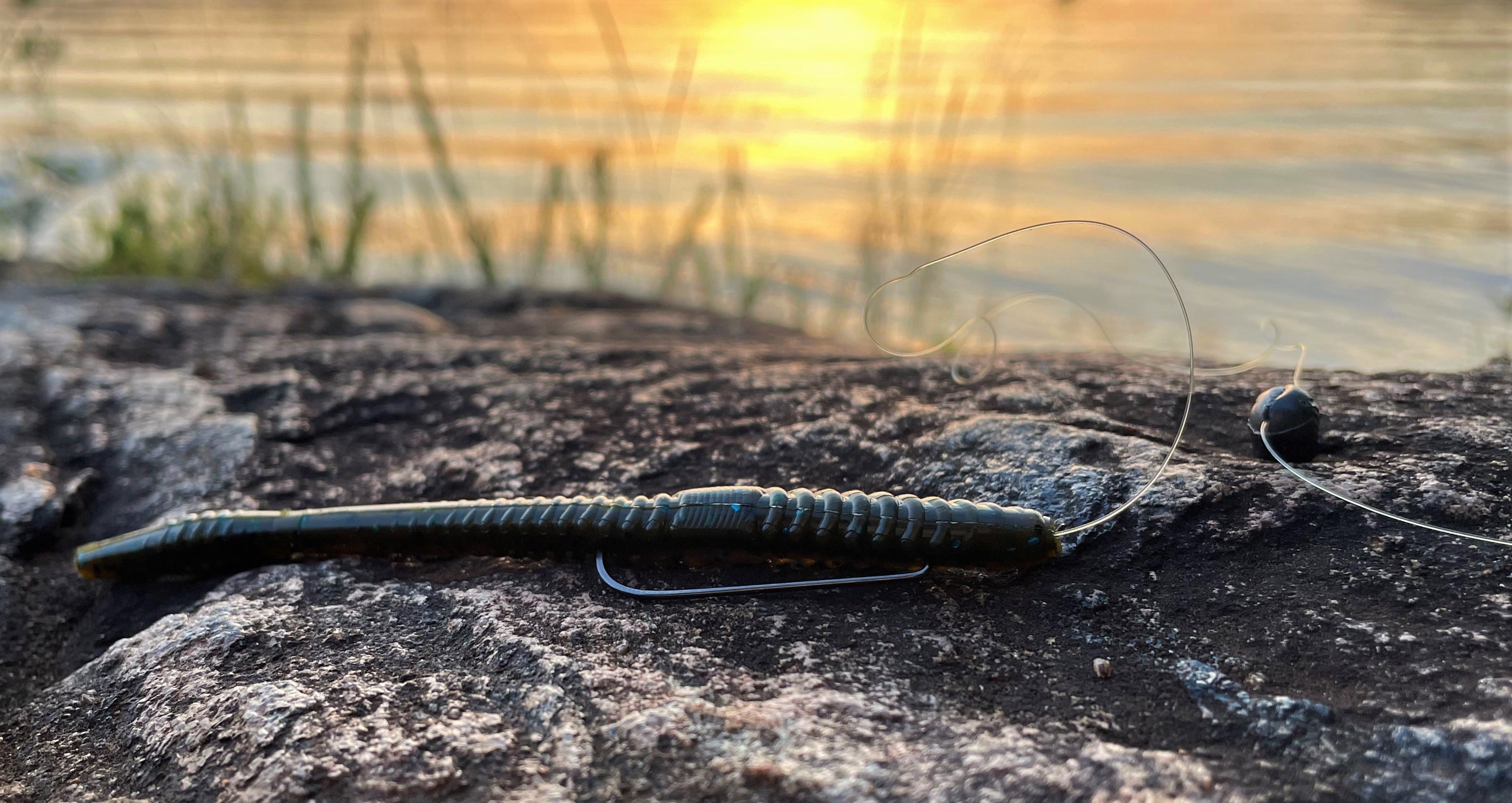 Finesse Worm, Split Shot Rig