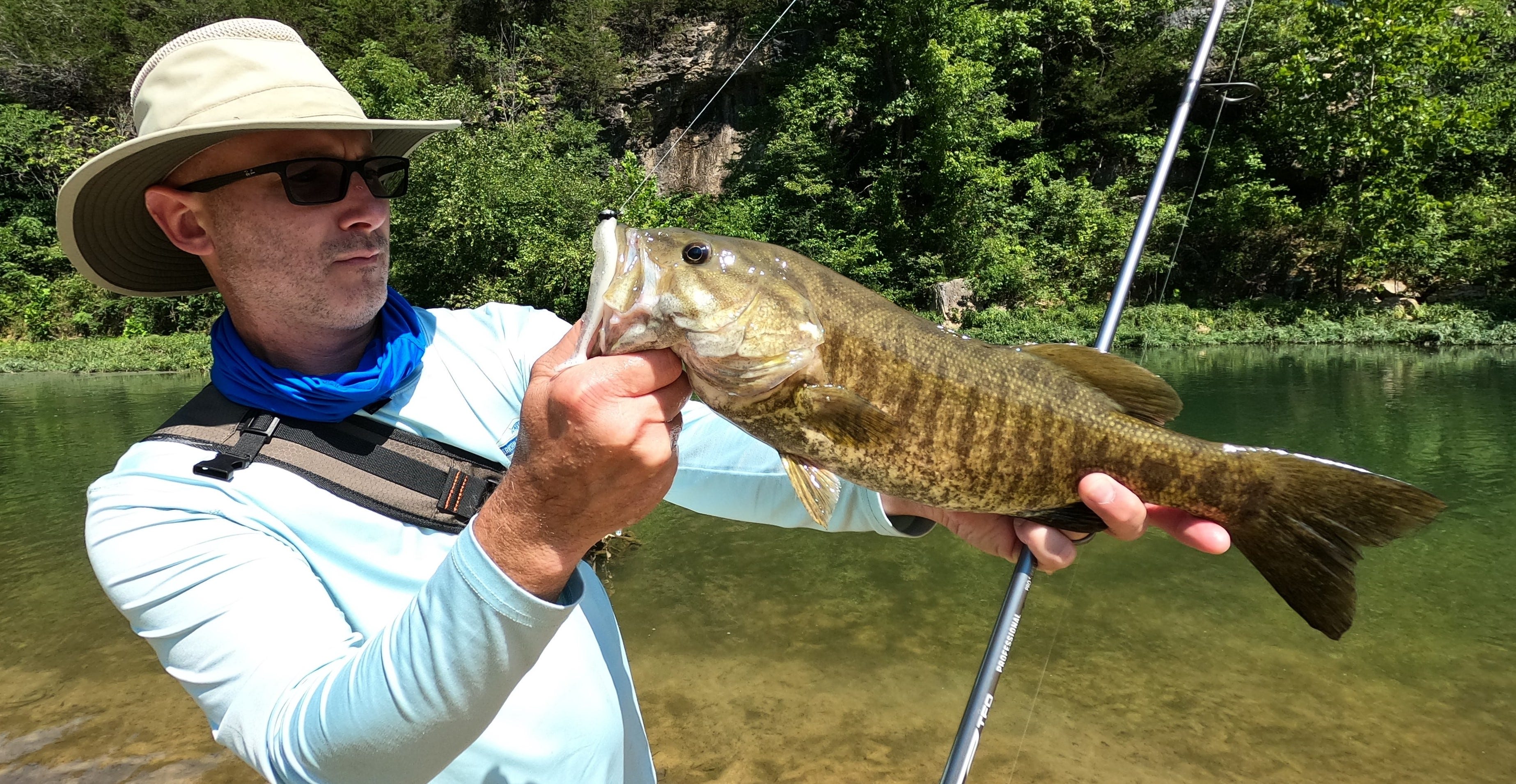 smallmouth bass on YUM Scottsboro swimbait