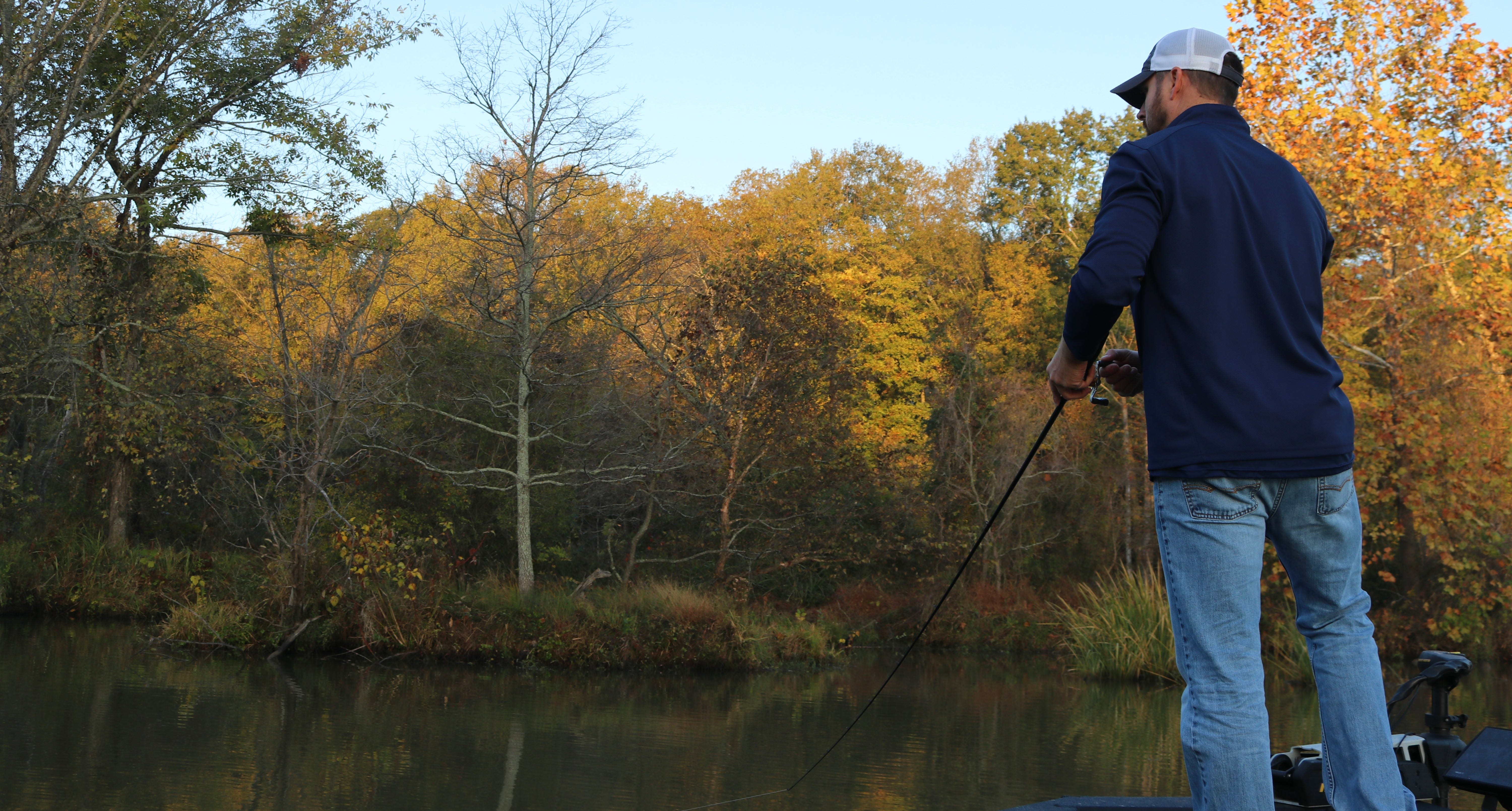 autumn bass fishing