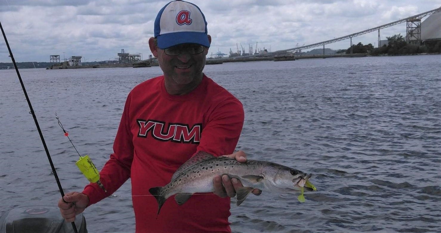 Popping cork rig speckled trout