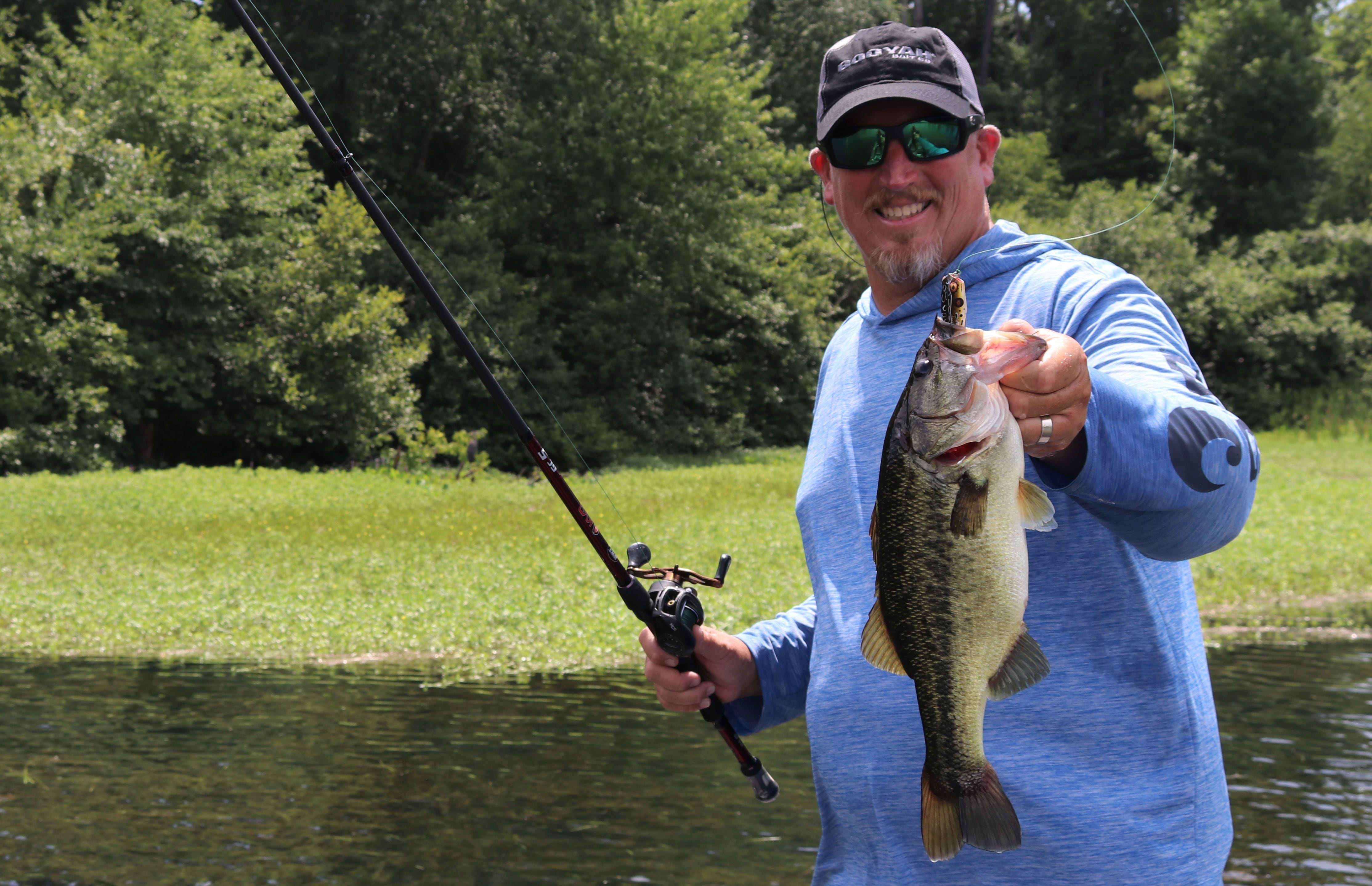 Jimmy Mason with frog bass