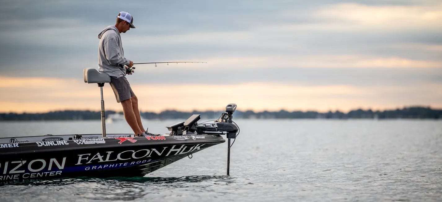 Luke Palmer fishing Lake St Clair