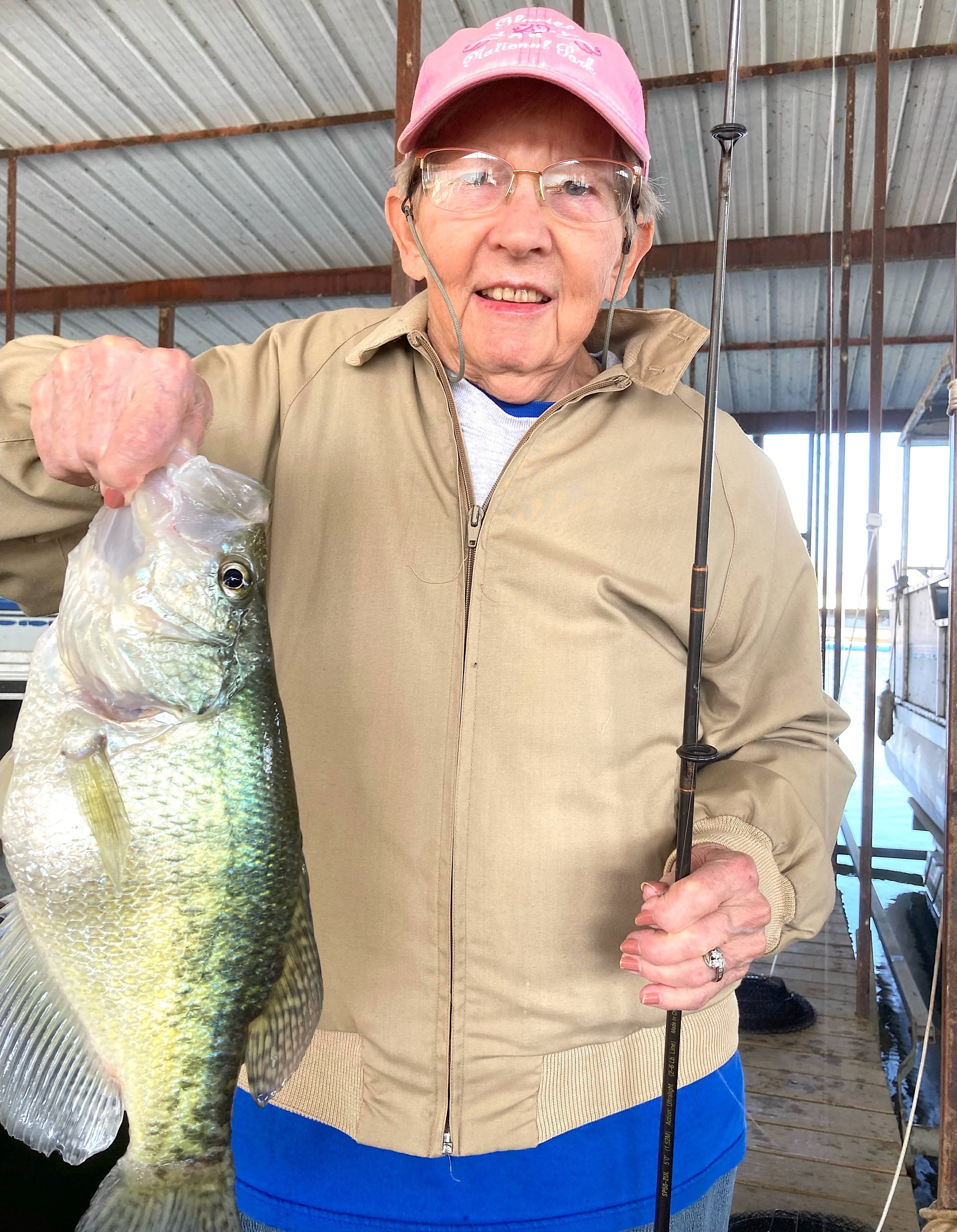 crappie from dock