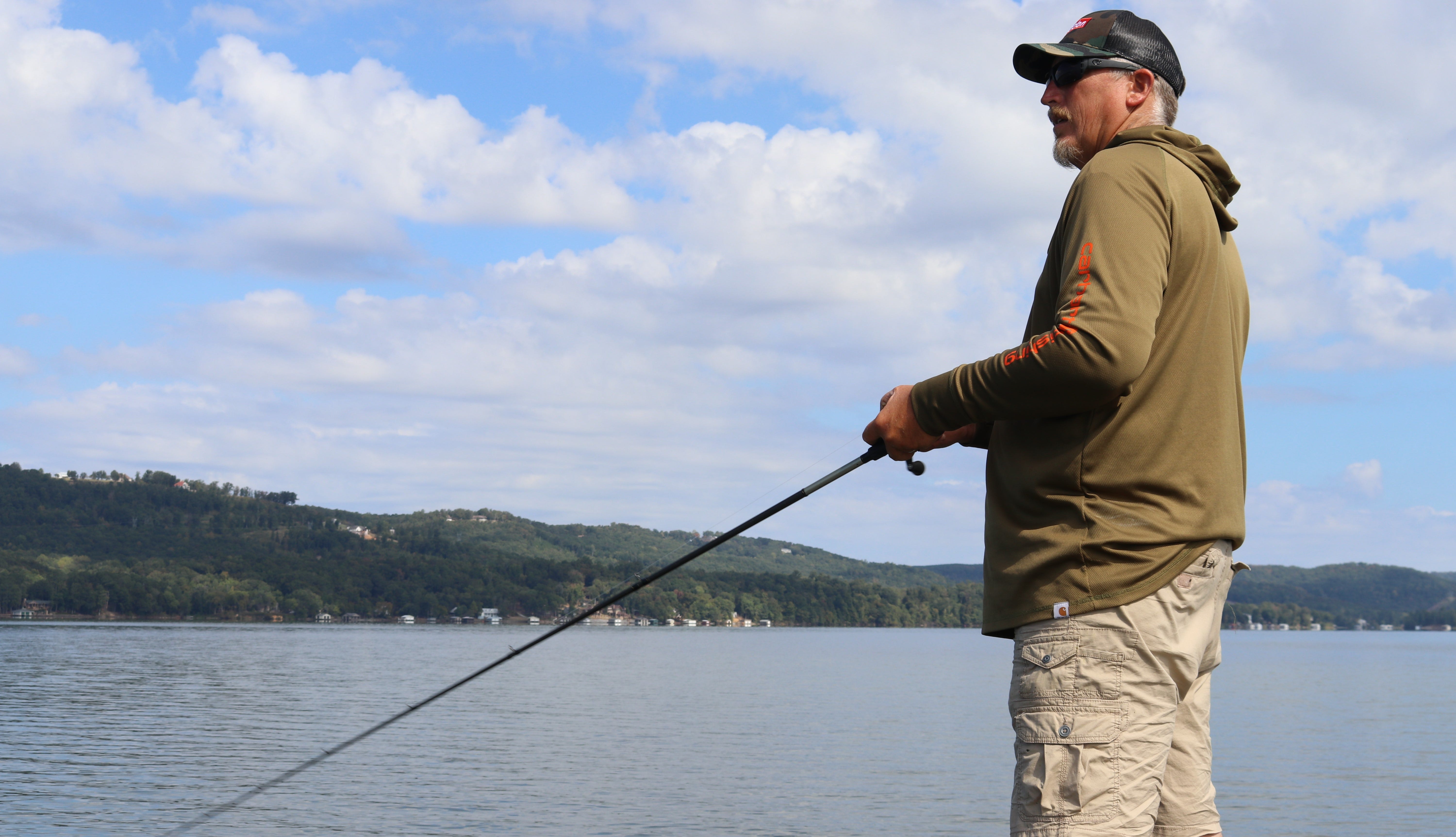 Jimmy Mason fishing a Heddon Spook