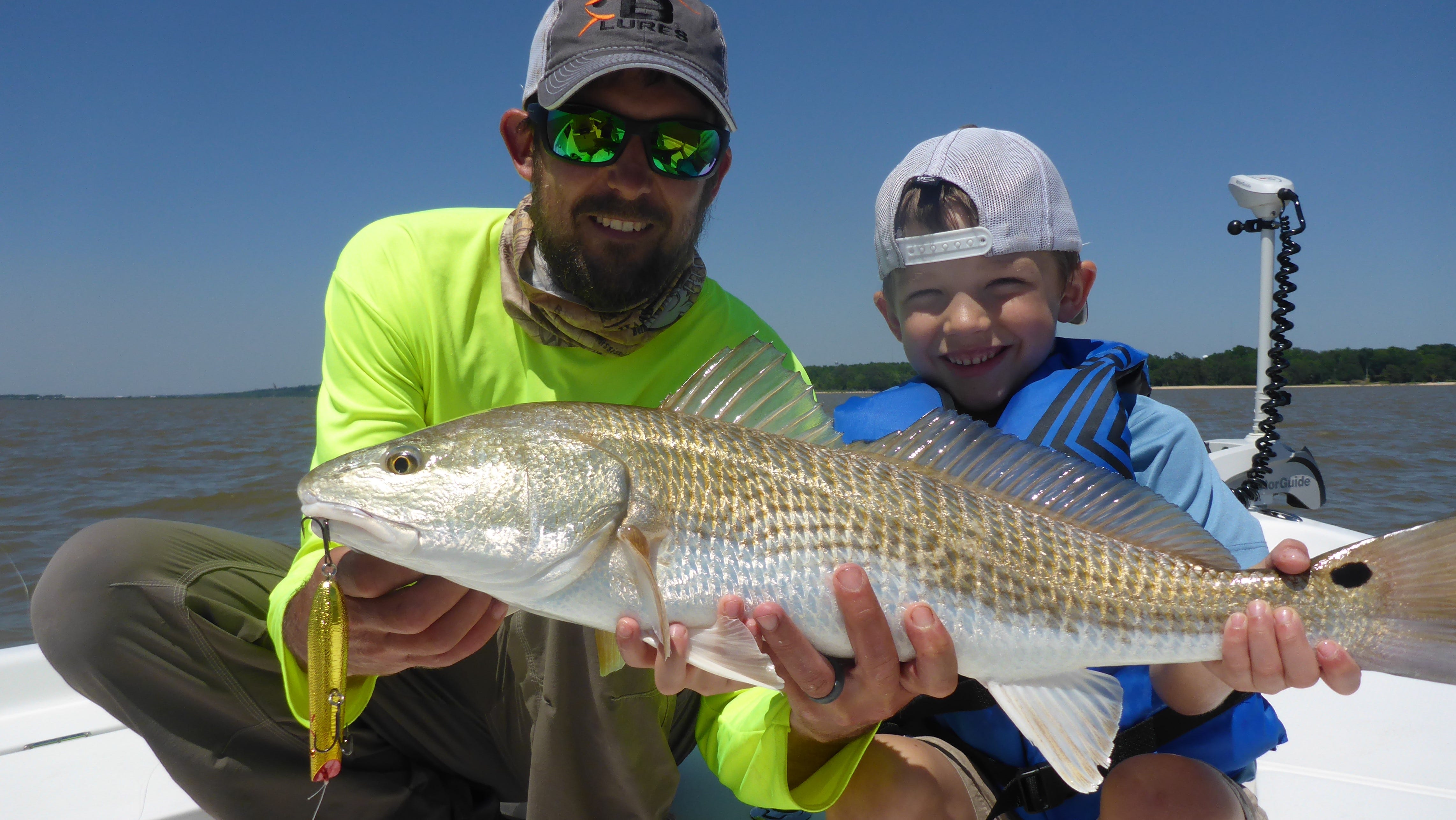 Patric Garmeson - Topwater redfish catch