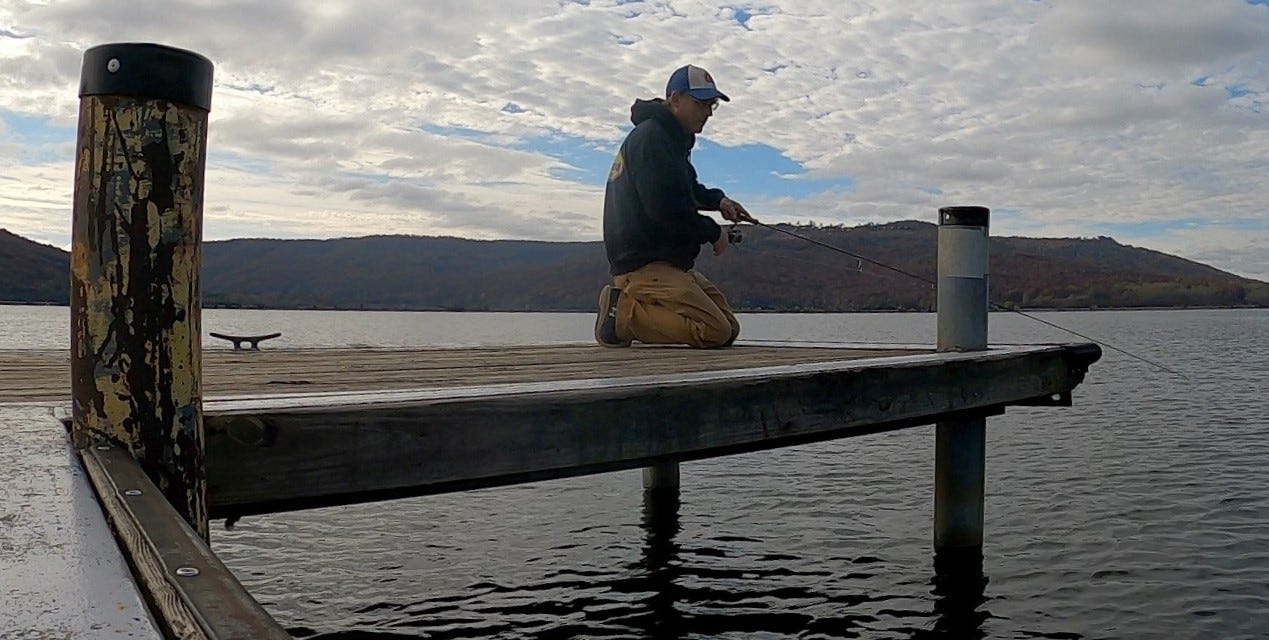 fisherman on dock