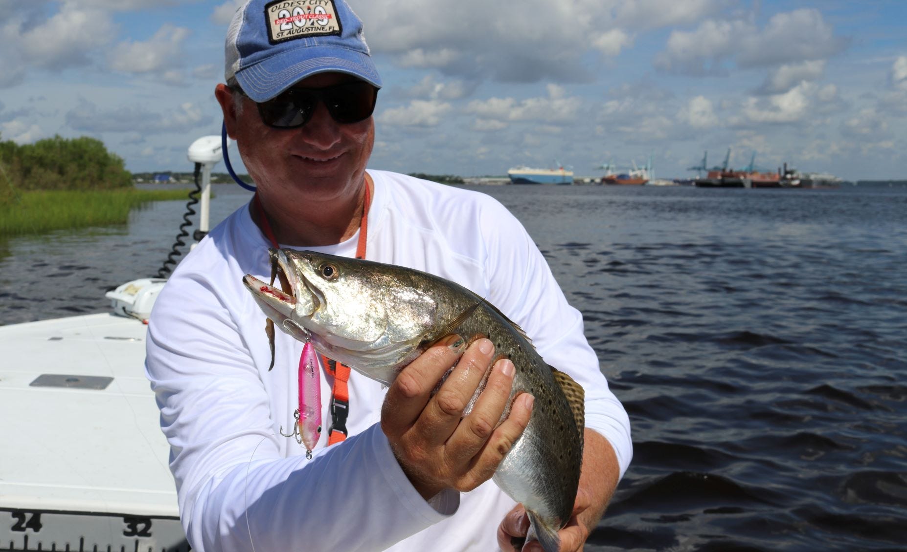 speckled trout on Super Spook Boyo