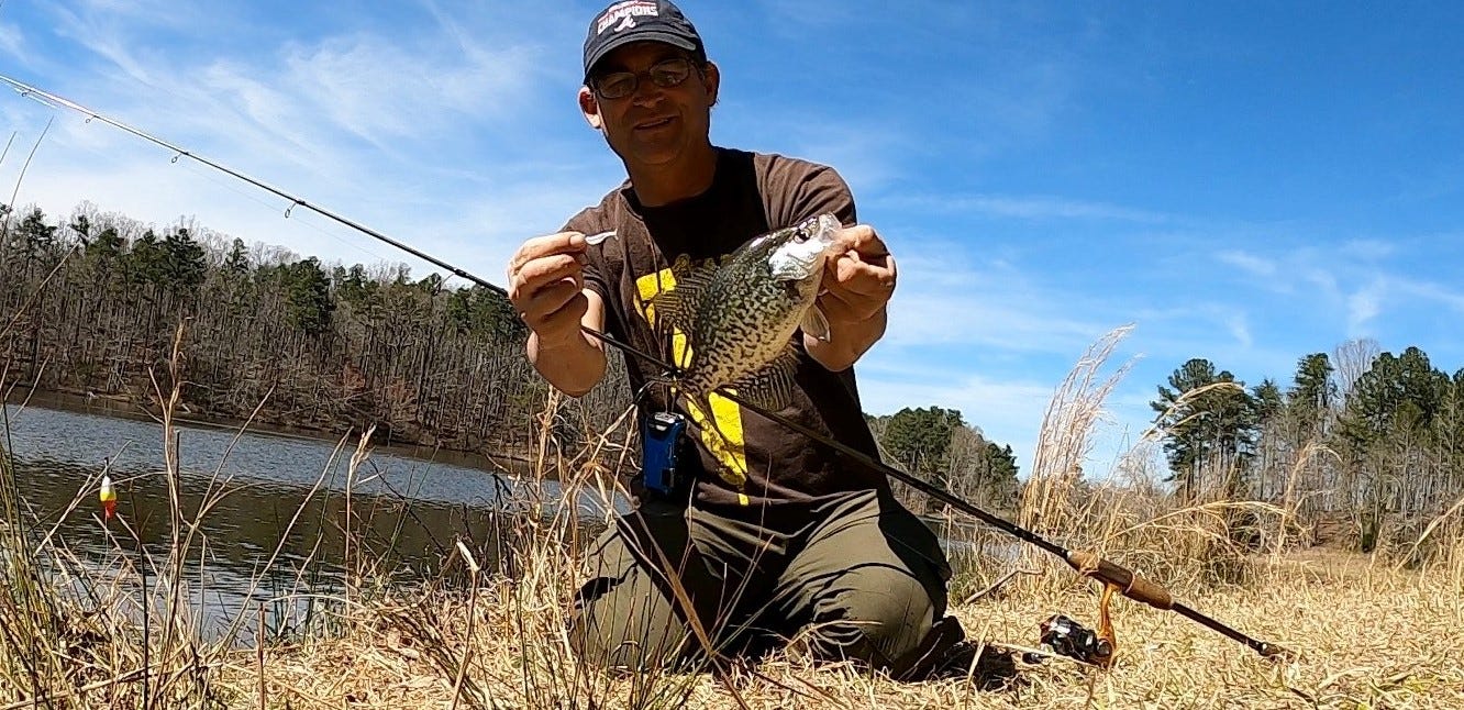 bank fishing for crappie