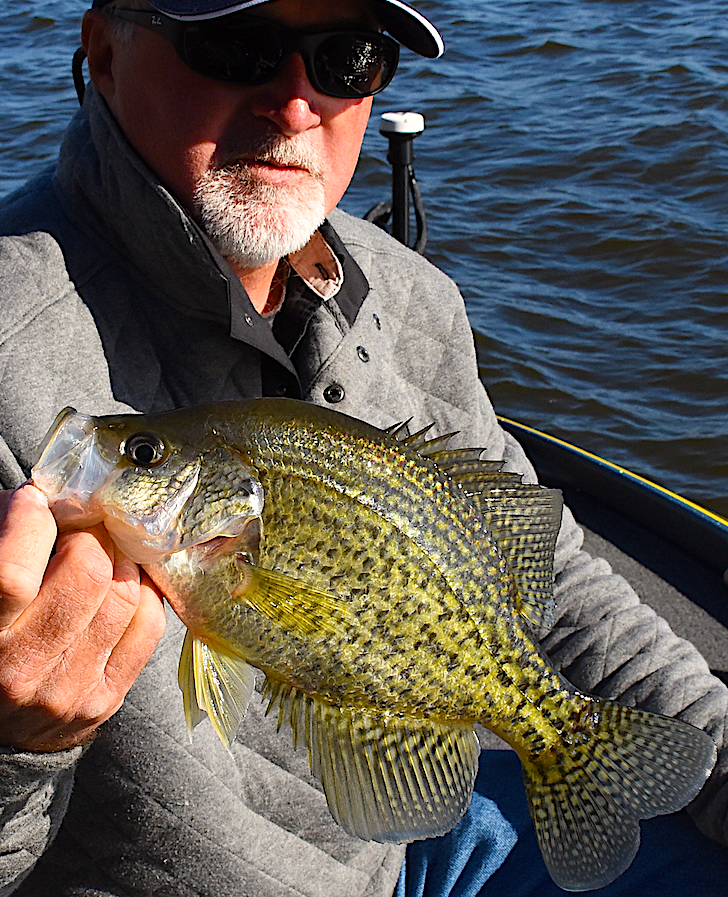 Terry Blankenship with a crappie